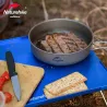 NATUREHIKE Lekki i wytrzymały zestaw naczyń kuchennych z tytanu do plecaków